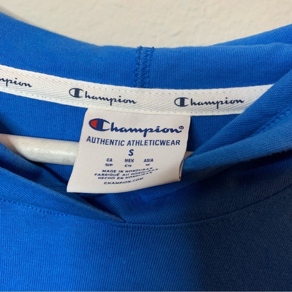 Champion women’s blue jay middle weight t shirt hoodie small - Picture 6 of 6